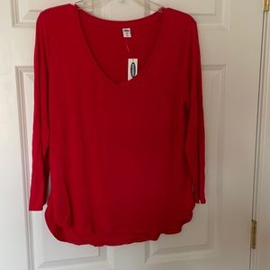Old Navy Luxe V-neck tee